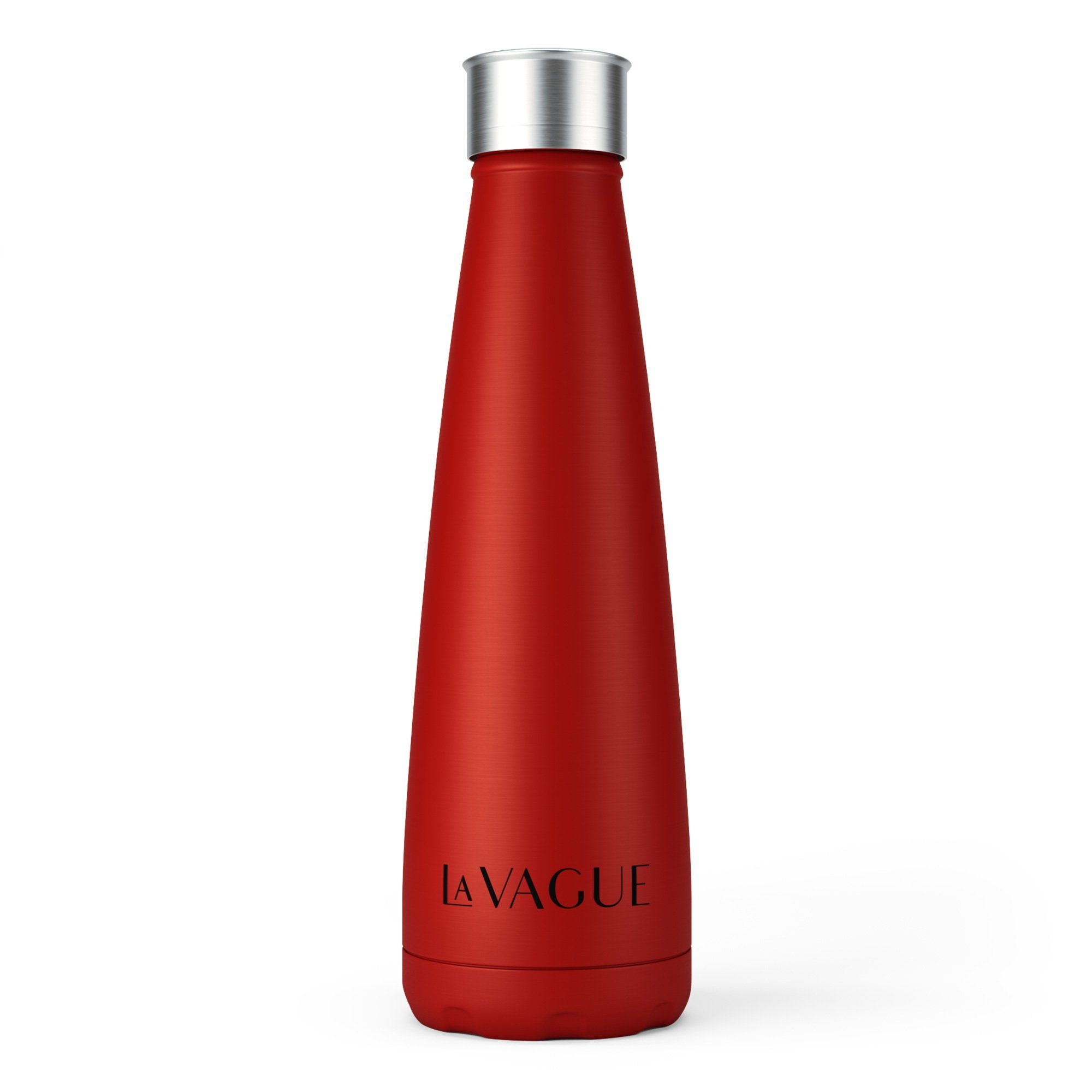 Edelstahl Isolierflasche Doppelwandige GRAVITY edelstahl-isolierflasche, LA VAGUE rot aus Wasserflasche