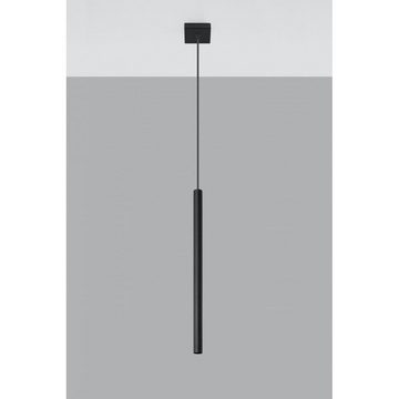 SOLLUX lighting Pendelleuchte Hängelampe Pendelleuchte PASTELO 1 schwarz, 1x G9, ca. 8x8x100 cm