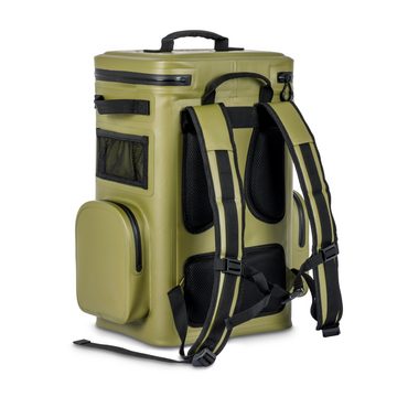 Petromax Thermobehälter Kühltasche 17 Liter olive, Isolierschaum Nylon TPU beschichtet, (Kühlrucksack, 1-tlg., Isoliertasche, Picknick), Kühldauer bis zu 6 Tagen