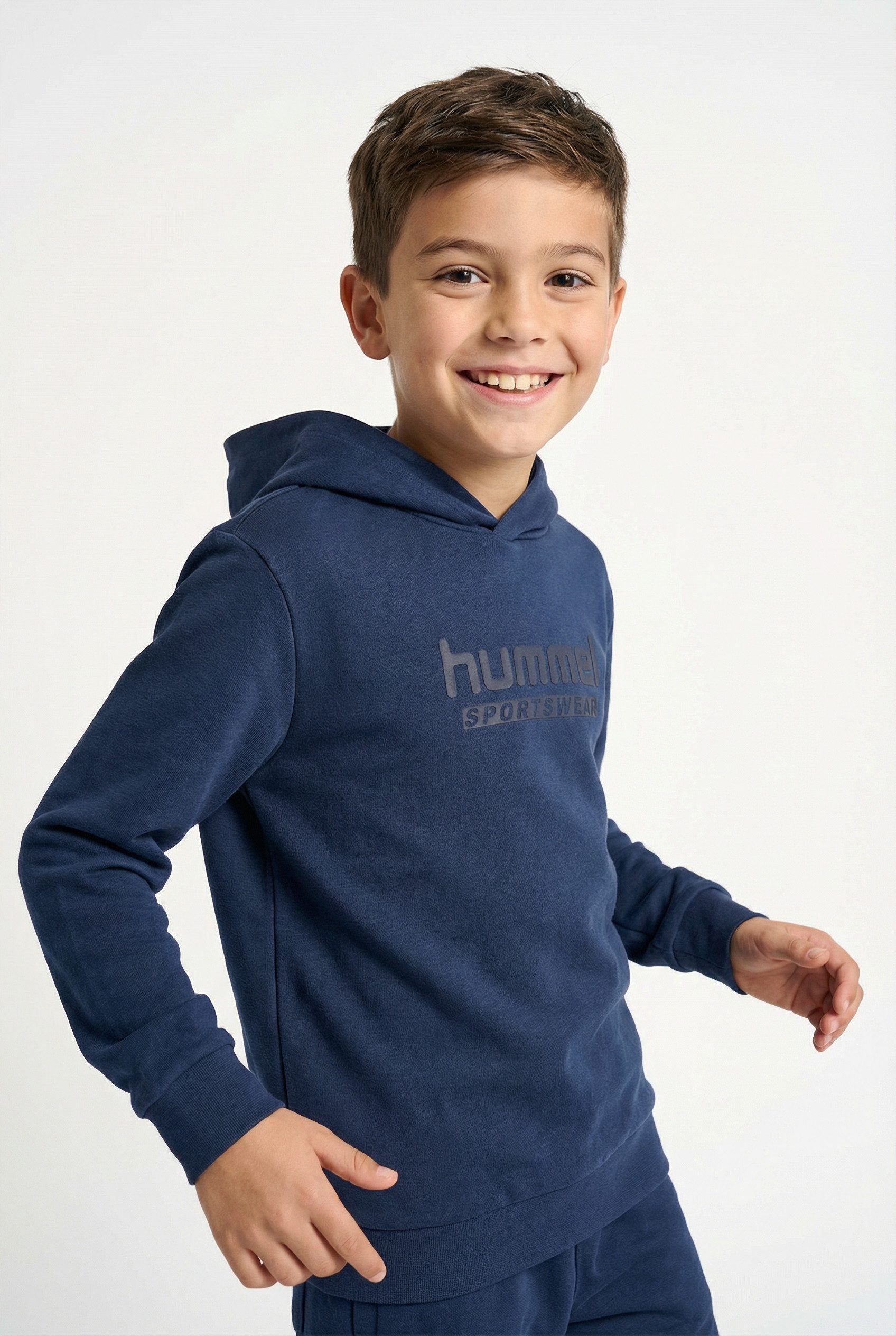 hummel Kapuzensweatshirt mit Rundhalsausschnitt