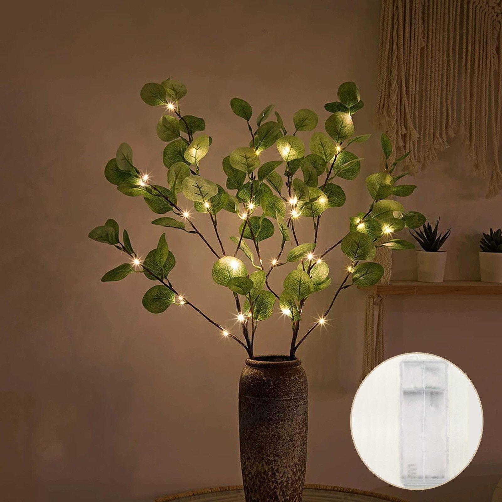 Jibenhome Leuchtzweig LED-Dekolicht Batteriebetrieben LED-Leuchtzweig Beleu günstig online kaufen