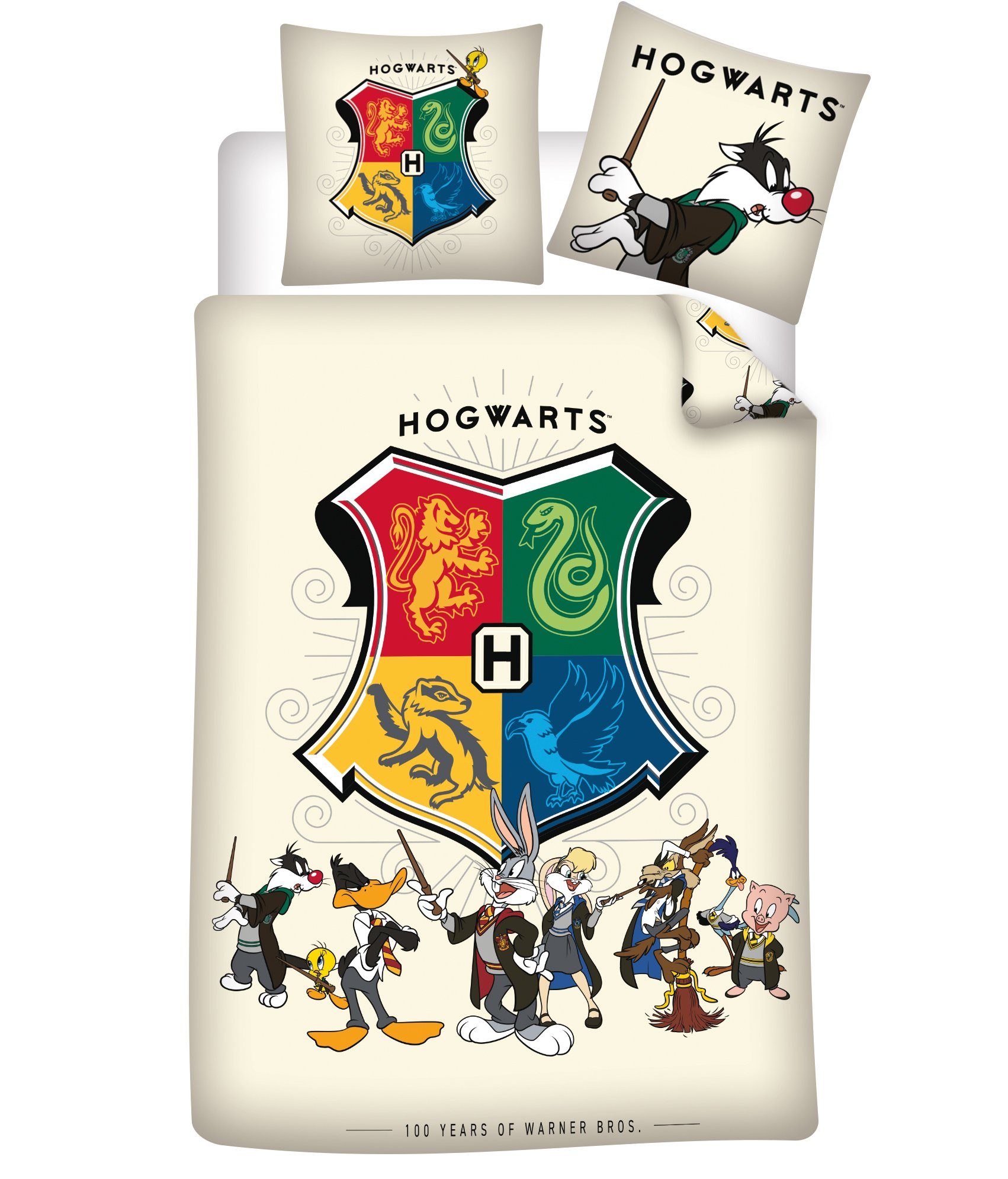AY!Max Kinderbettwäsche Bettwäsche Set Hogwarts Looney günstig online kaufen