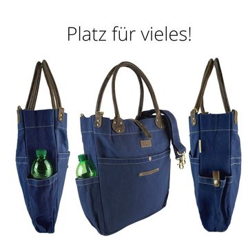 Sunsa Handtasche Damen Handtasche, Große Canvas Schultertasche, Tasche mit Leder Handgriff dazu verstellbare umhänge Henkel, schlicht