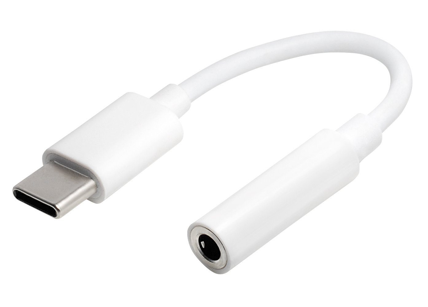 Maxtrack Smartphone-Kabel, USB, USB-C auf 3,5 mm Stereo Klinkenbuchse (10 cm), Kopfhörer Adapter USB C Klinkenbuchse