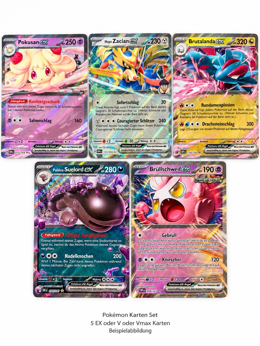 The Pokémon Company Sammelkarte Pokémon Karten Deutsch – Reverse Holo, EX, Booster & Bulk