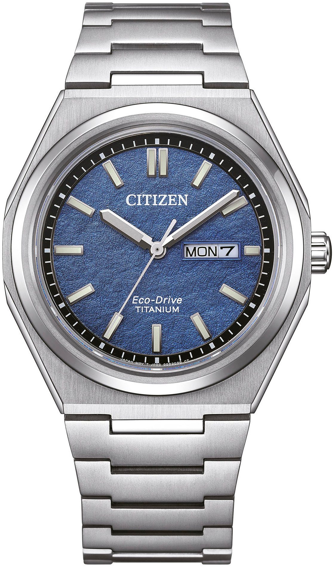 Citizen Solaruhr, Armbanduhr, Herrenuhr, Titan, Eco-Drive, Dunkelgangreserve