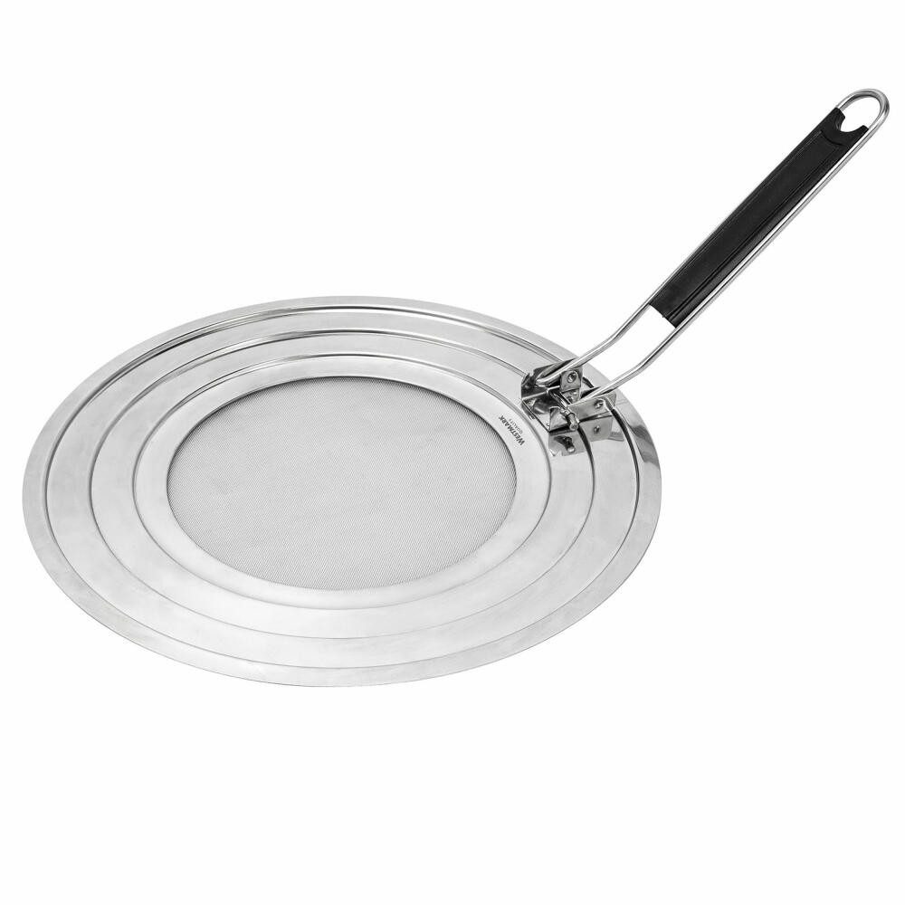 WESTMARK Spritzschutzdeckel für Töpfe und Pfannen mit Ø 20, 24 und 28 cm, Hitzeisolierter Griff