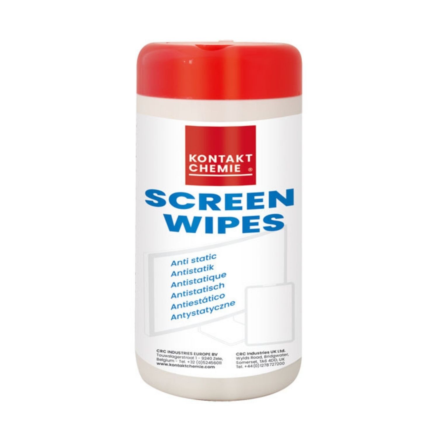 KONTAKT CHEMIE Bildschirm-Reinigungstücher, SCREEN WIPES, 100Stk. Reinigungstücher