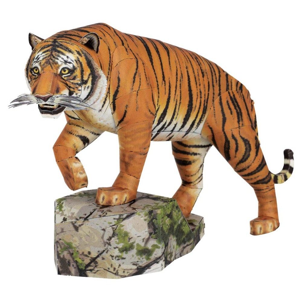 Invento Puzzle Metal Earth, Bengalischer Tiger - 3D Metall Puzzle, Puzzleteile