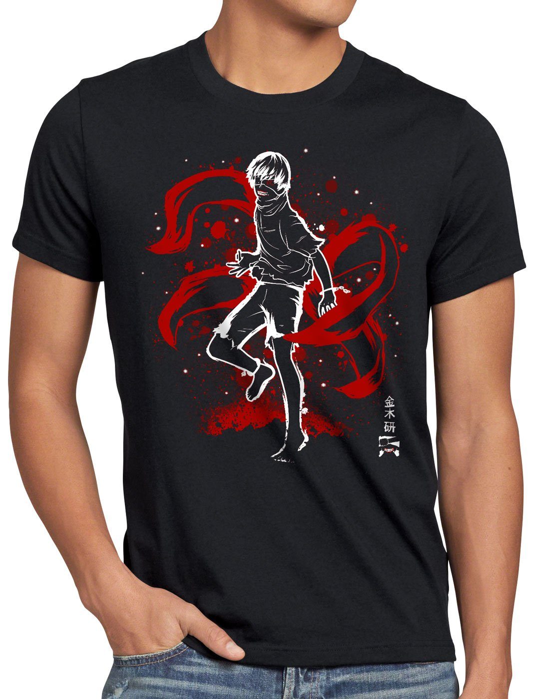 style3 T-Shirt Dark Ghoul tokyo Anime Manga ghoul anime cosplay