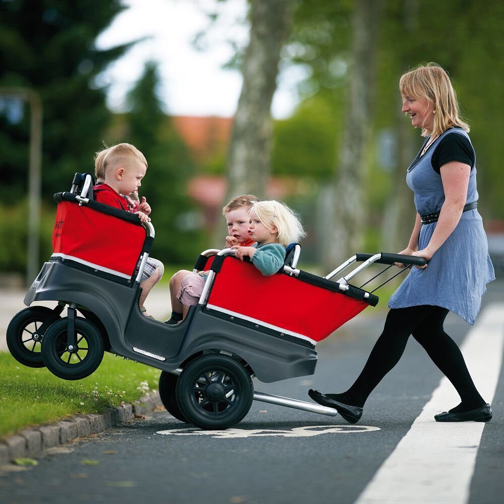 Winther Kombi-Kinderwagen Kinderbus Turtle, Geringes Eigengewicht für einfache Handhabung