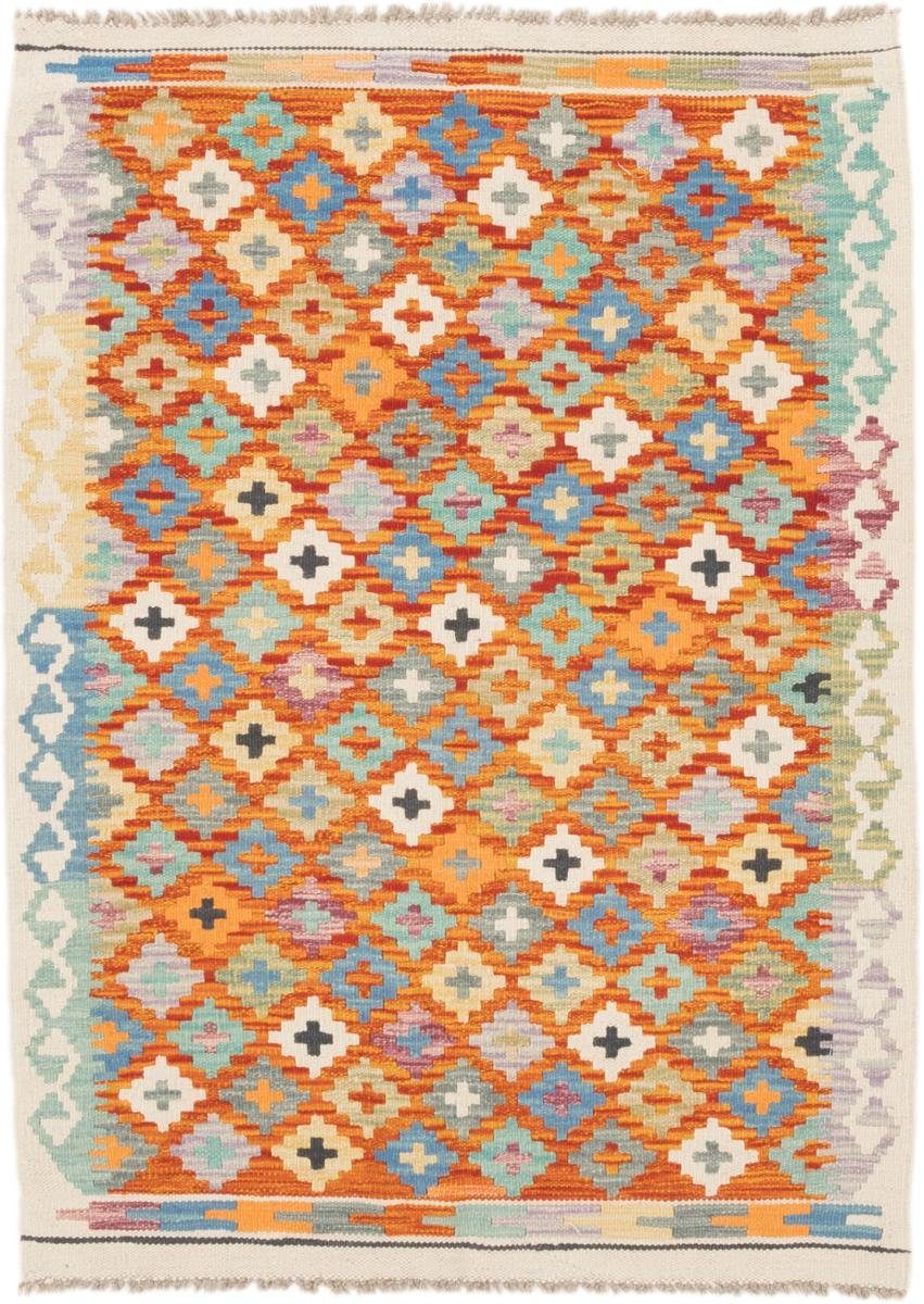Orientteppich Kelim Afghan 88x120 Handgewebter Orientteppich, Nain Trading, rechteckig, Höhe: 3 mm