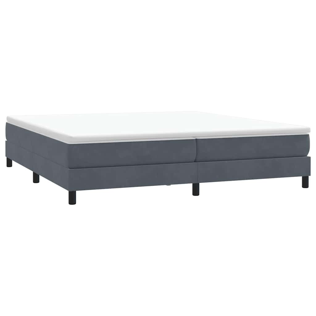 vidaXL Bett Boxspringbett ohne Matratze Dunkelgrau günstig online kaufen