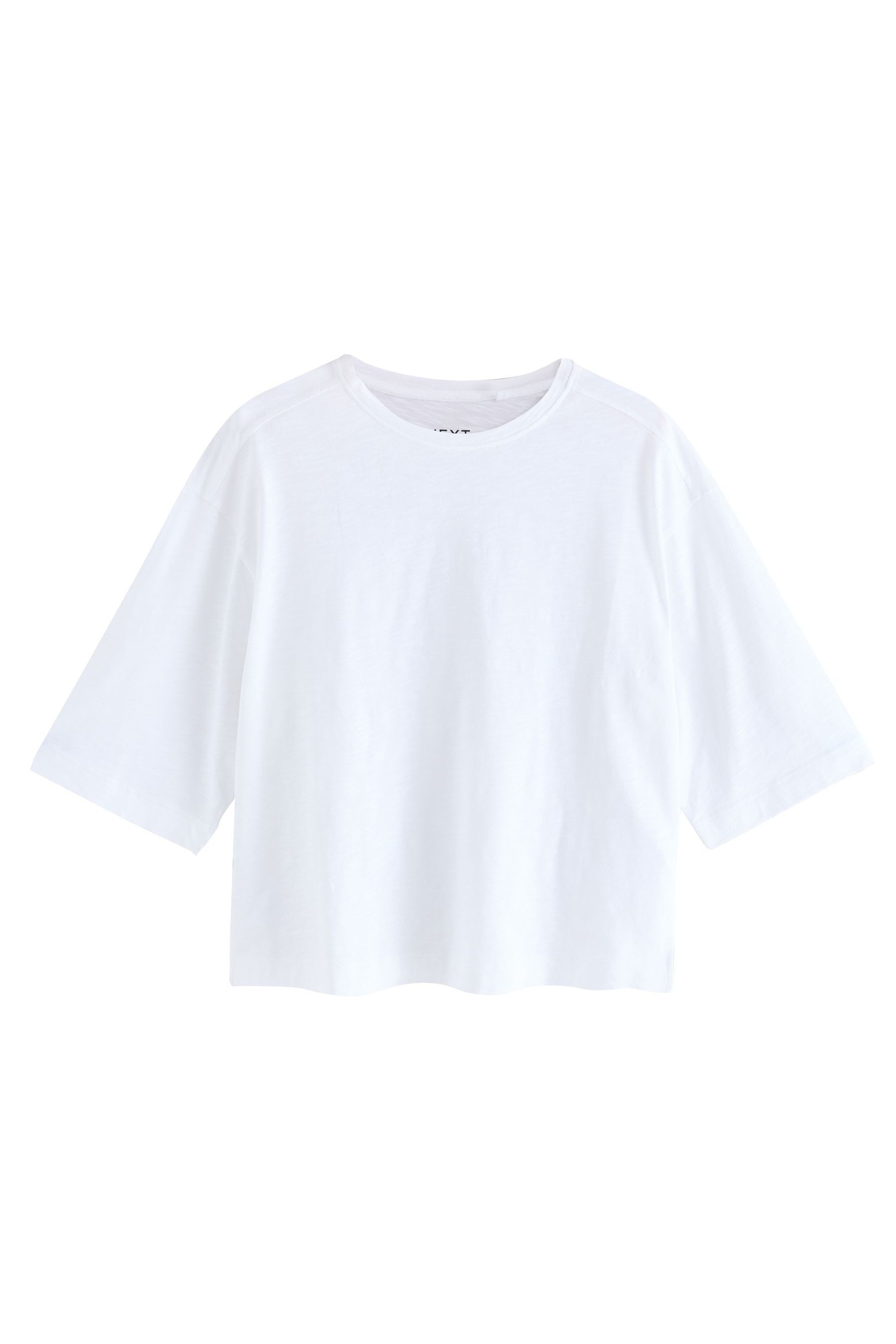 Next T-Shirt T-Shirt mit Rundhalsausschnitt aus Flammengarn (1-tlg) günstig online kaufen