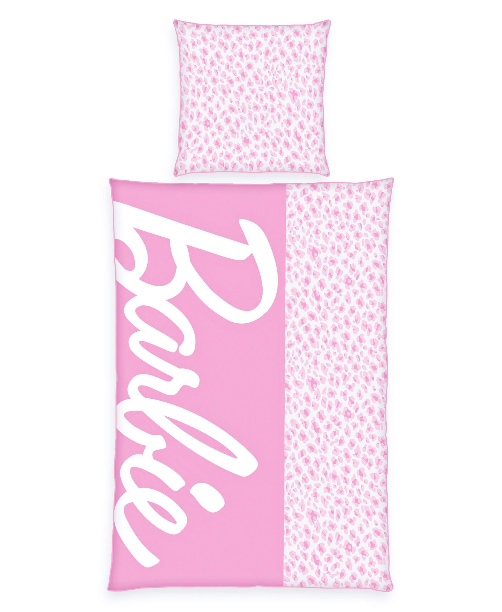 Herding Jugendbettwäsche 135x200cm Barbie Rosa Weiß günstig online kaufen