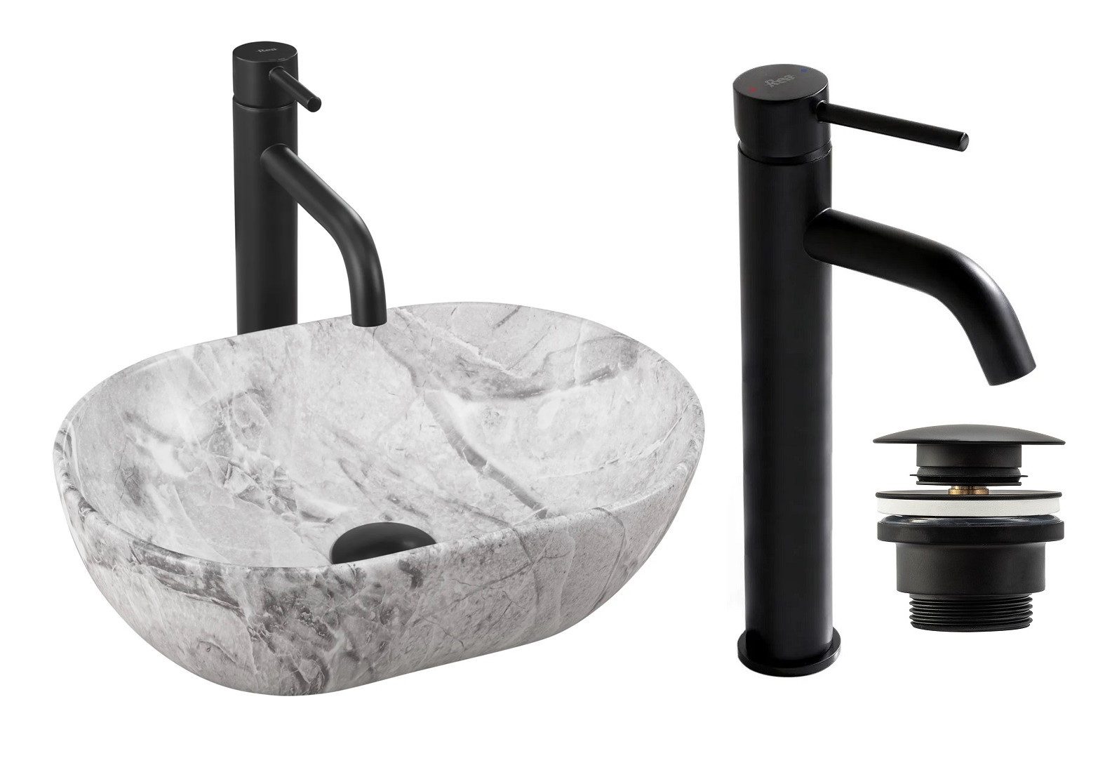 GTM Design Aufsatzwaschbecken AMELIA Modern Waschbecken günstig online kaufen