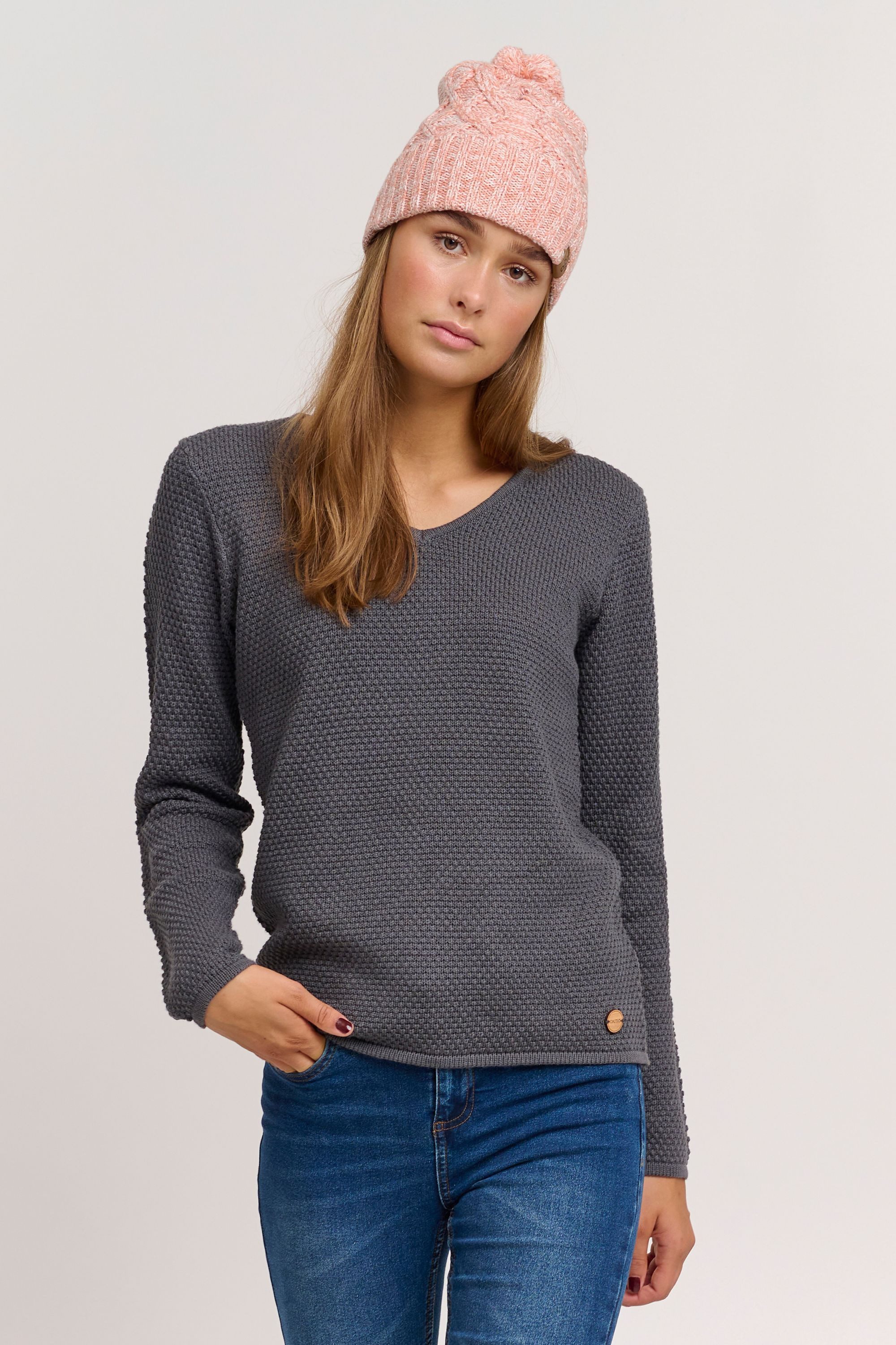 OXMO Strickmütze OXPom Pudelmütze aus 100% Baumwolle günstig online kaufen