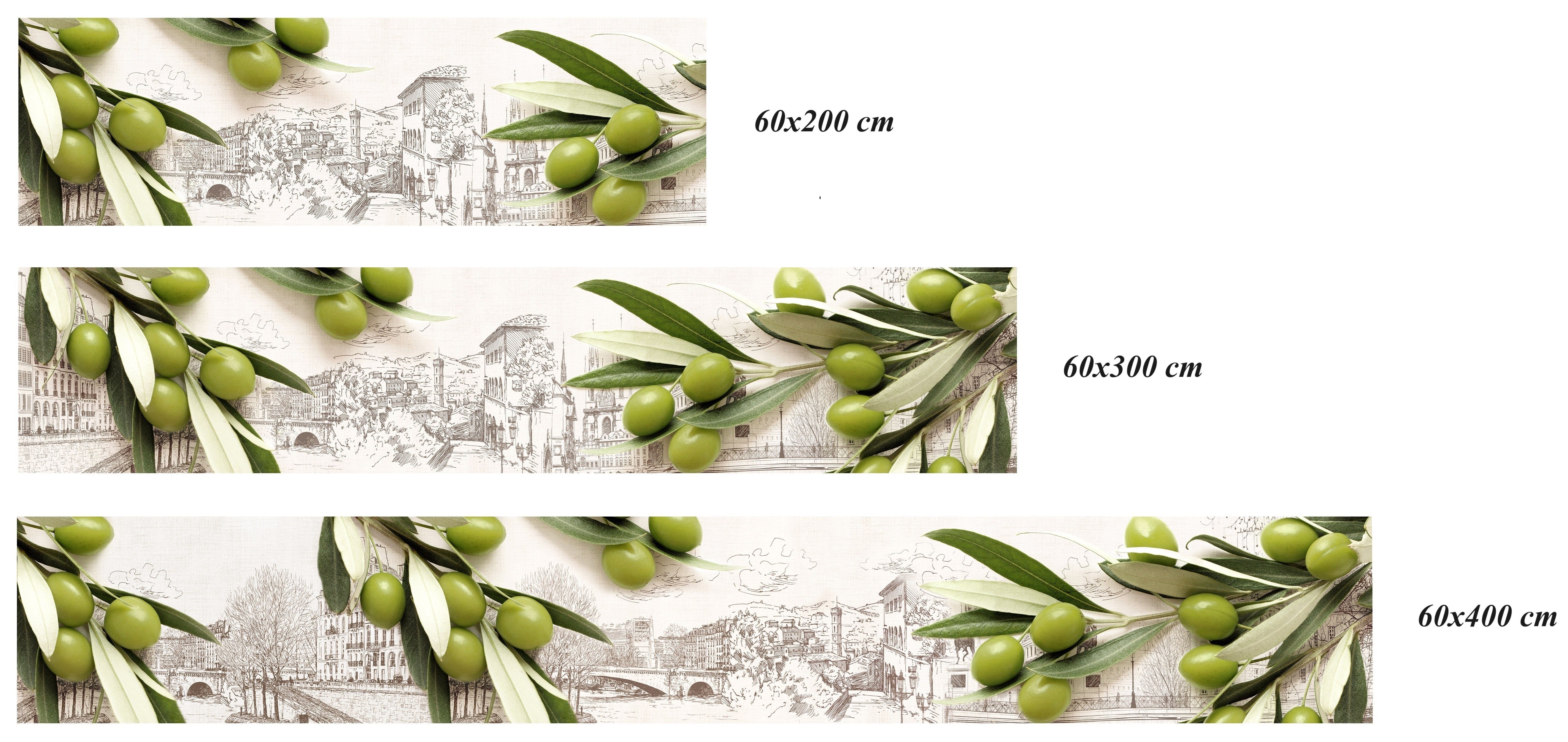 Rodnik Küchenrückwand Grüne Oliven, ABS-Kunststoff Platte Monolith in DELUXE Qualität mit Direktdruck