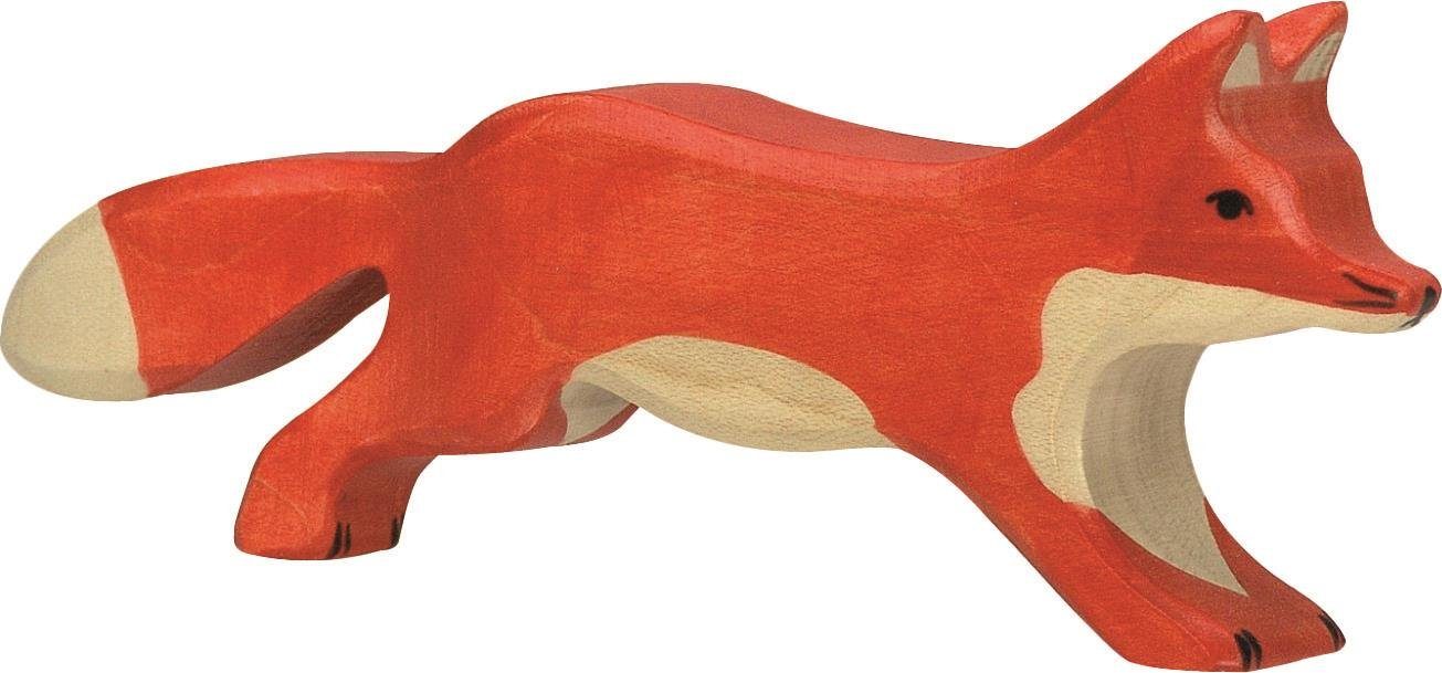 Holztiger Tierfigur HOLZTIGER Fuchs aus Holz - laufend