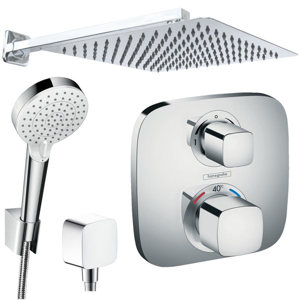 Hansgrohe und Jowi Duscharmatur Unterputz Duschsystem mit Kopfbrause, Ecost günstig online kaufen