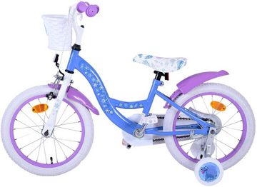 TPFSports Kinderfahrrad Disney Frozen 2 mit Rücktritt + Handbremse, 1 Gang, (Mädchen Fahrrad - Rutschfeste Sicherheitsgriffe), Kinder Fahrrad 16 Zoll mit Stützräder Laufrad Mädchen Kinderrad