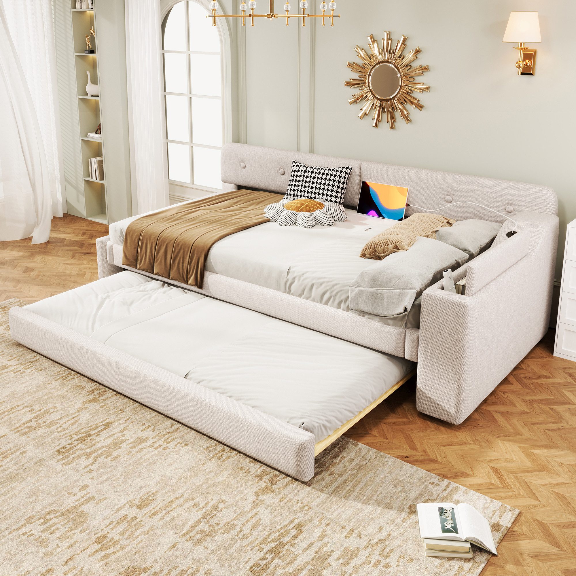 Flieks Polsterbett, Daybett Schlafsofa 90x200cm mit günstig online kaufen