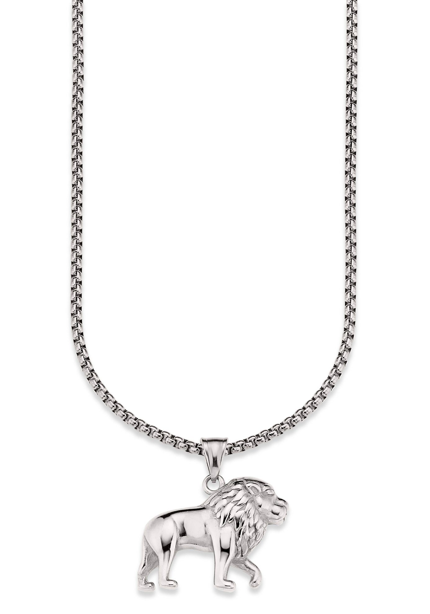 Bruno Banani Kette mit Anhänger Schmuck Geschenk Halskette Löwe, Venezianerkette
