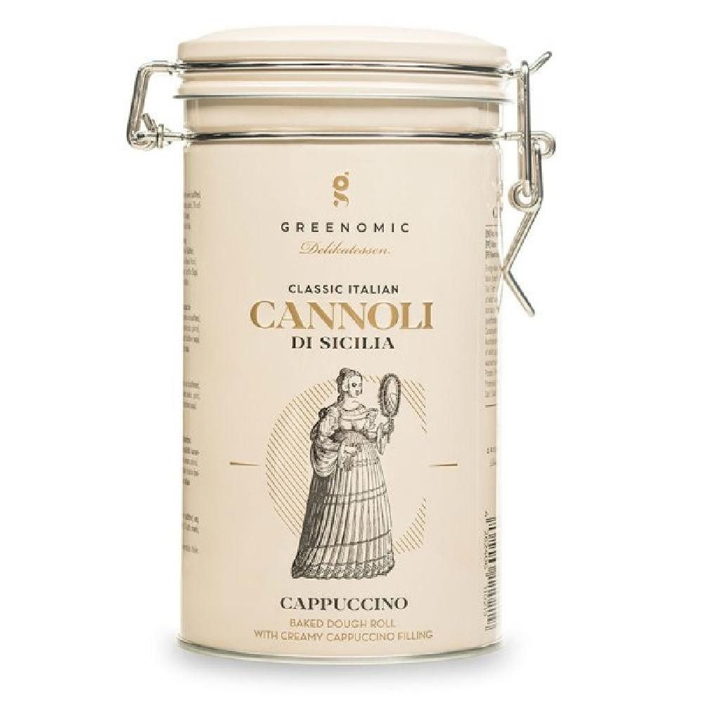 Greenomic Süßigkeit Cannoli Cappuccino sizilianisches Gebäck in Dose (200g)