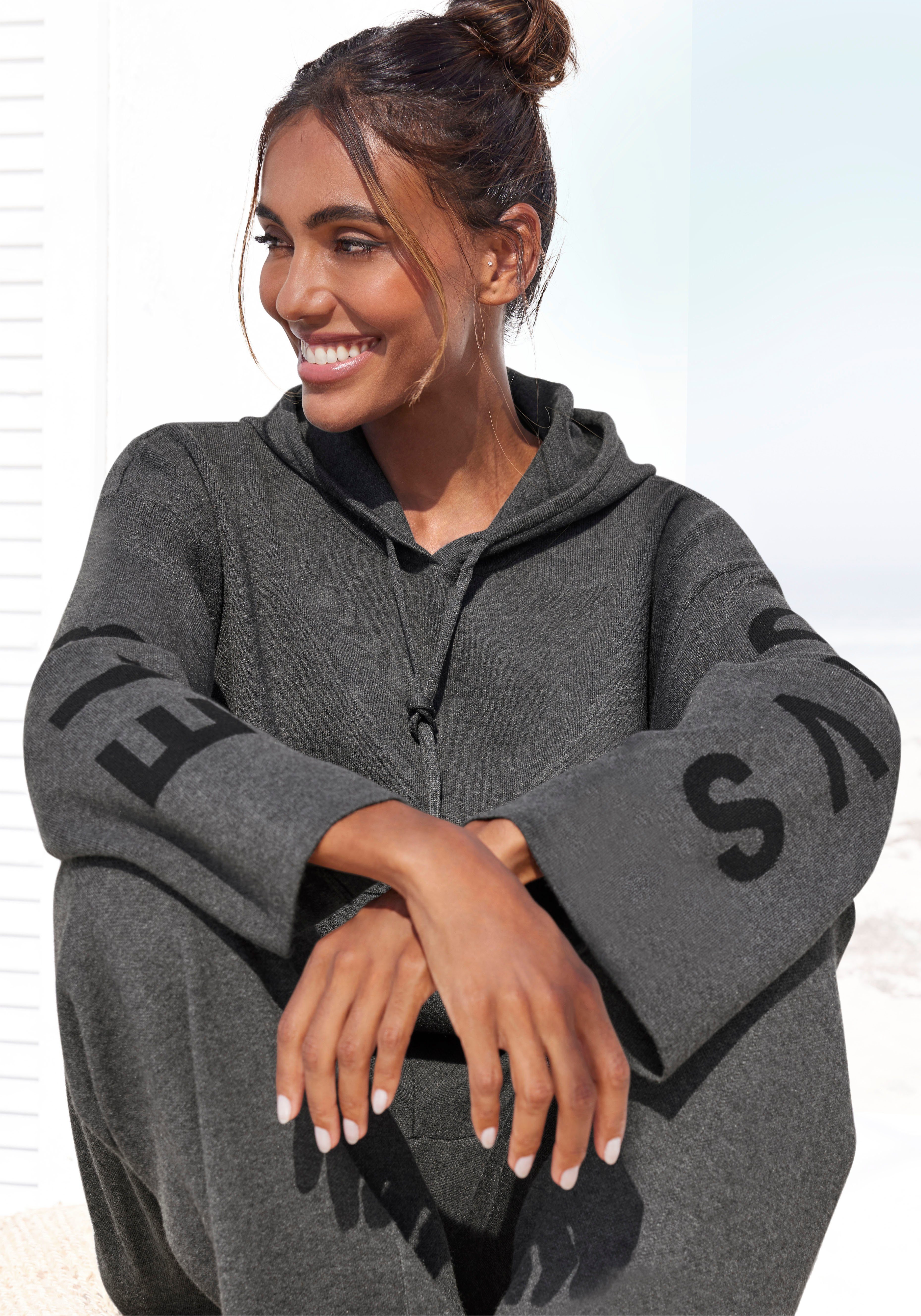 Elbsand Hoodie mit Logostickerei, Loungewear