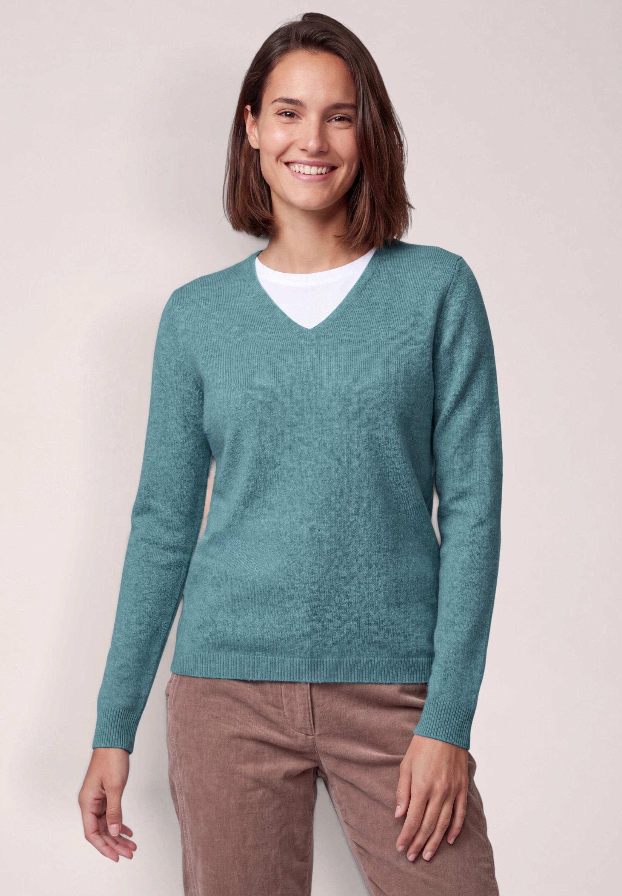 CECIL Strickpullover mit V-Ausschnitt