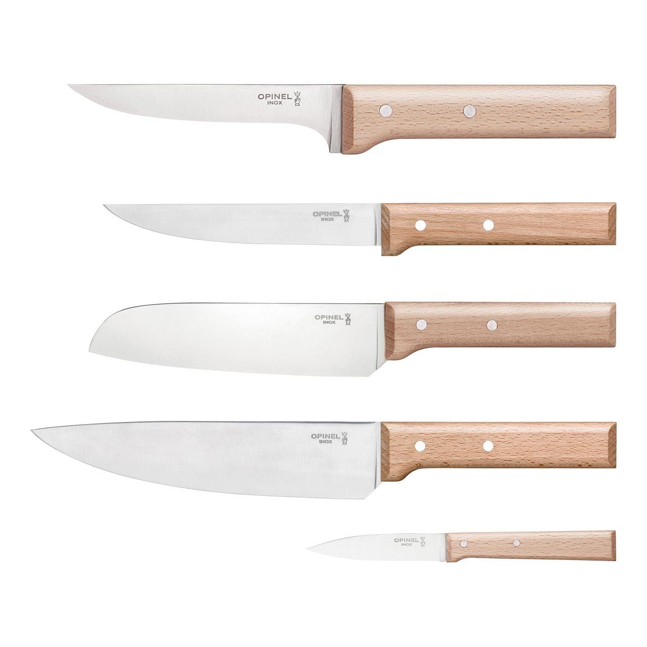 Herbertz Messerblock Herbertz Messerblock Opinel PARALLELE MEAT mit 5 Messern 254580