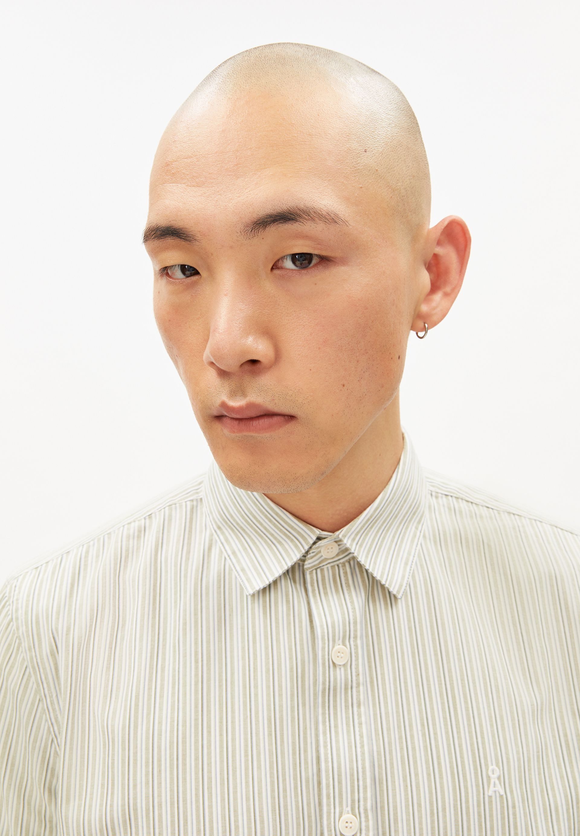 Armedangels Langarmhemd STRIPE Hemd aus Bio-Baumwolle (1-tlg., Relaxed Fit) Relaxed Fit