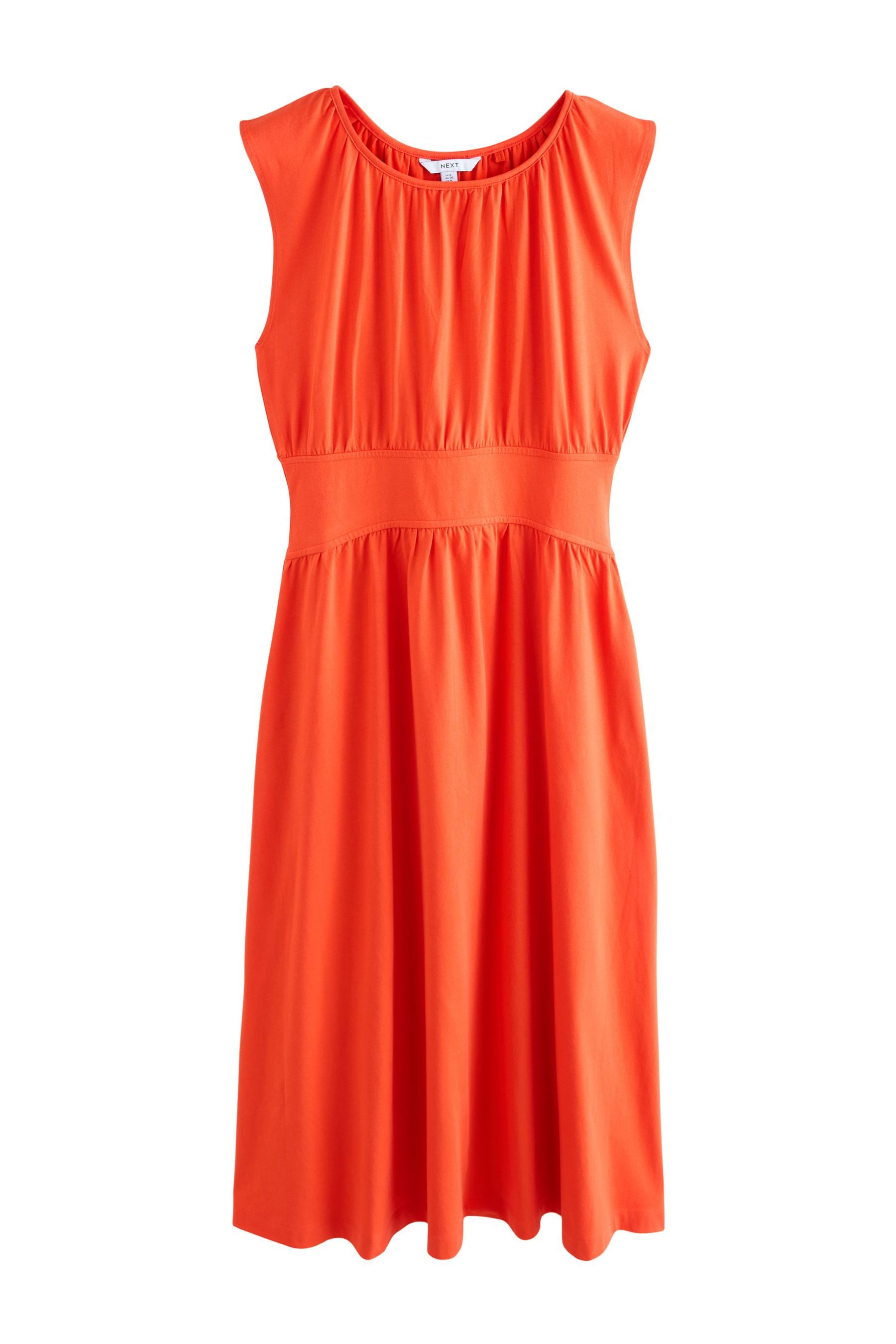 Midikleid Sommerliches, tailliertes Jersey-Midikleid