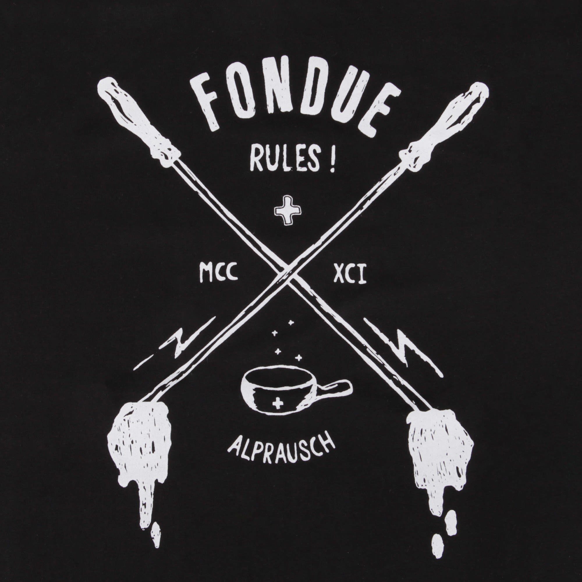 Alprausch Fondue Alprausch T-shirt M Herren Rules T-Shirt