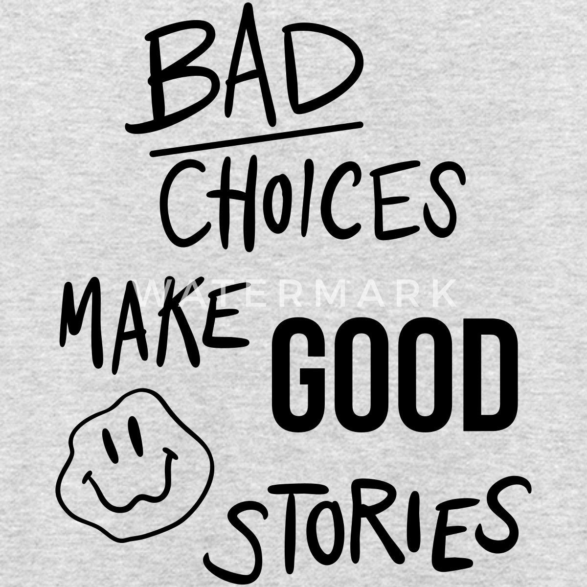 Spreadshirt Hoodie Statement Trend Bad Choices Streetwear Unisex Hoodie (1-tlg)