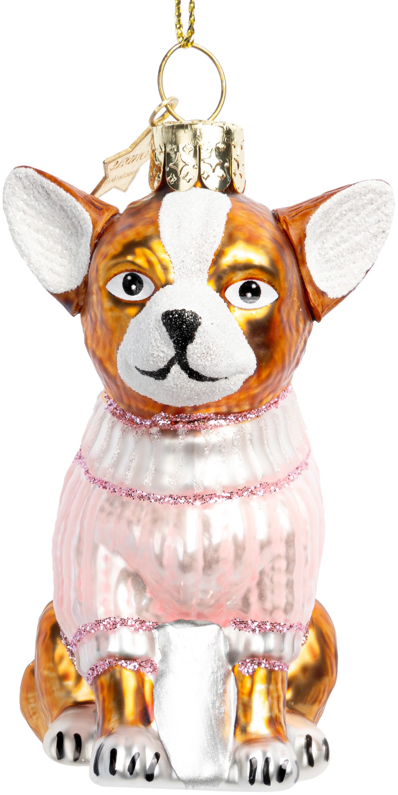 SIKORA Christbaumschmuck Chihuahua besondere Weihnachtskugel Glas Anhänger günstig online kaufen
