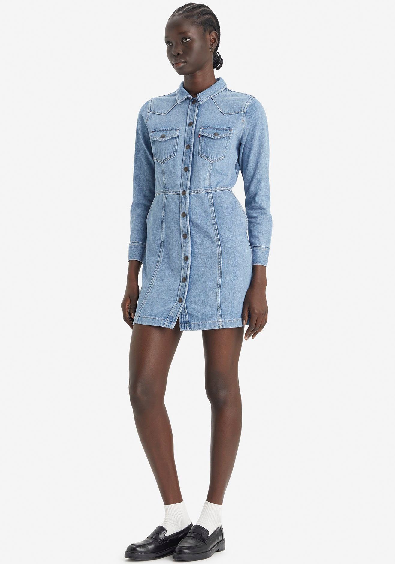 Levi's® Jeanskleid FLYNN WESTERN CORE DRES (Neue Kollektion)