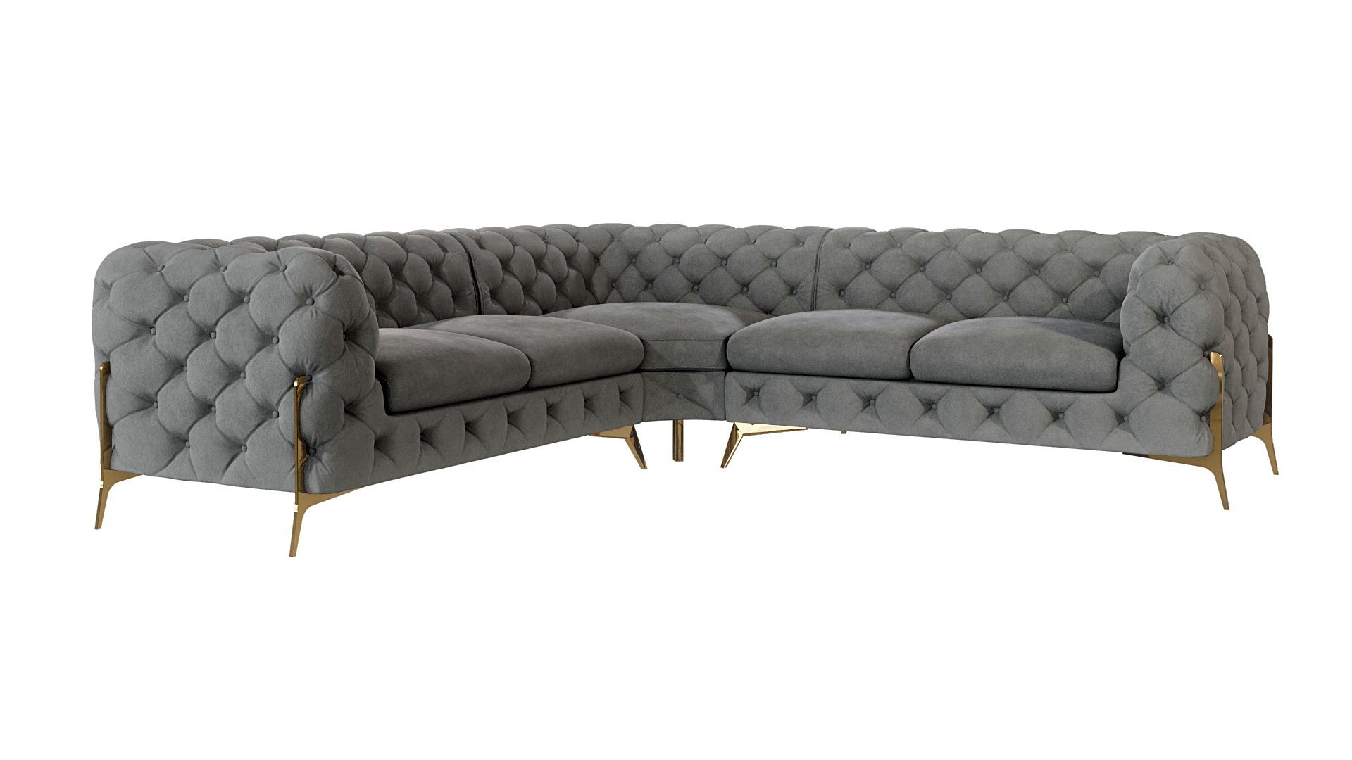 S-Style Möbel Ecksofa Ashley, Chesterfield mit günstig online kaufen