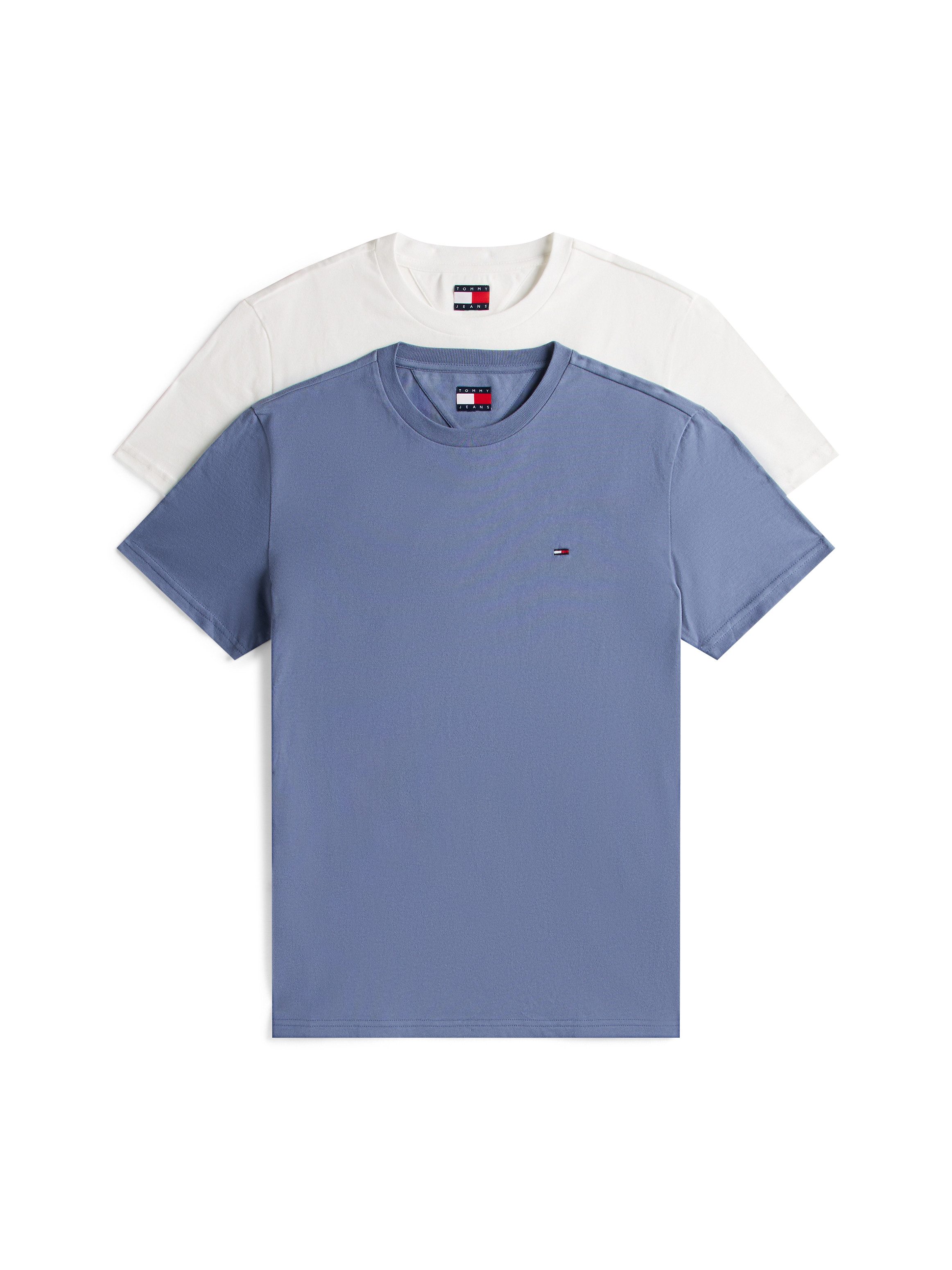 Tommy Jeans Rundhalsshirt TJM XSLIM 2PACK JERSEY TEE EXT (Packung, 2er-Pack günstig online kaufen