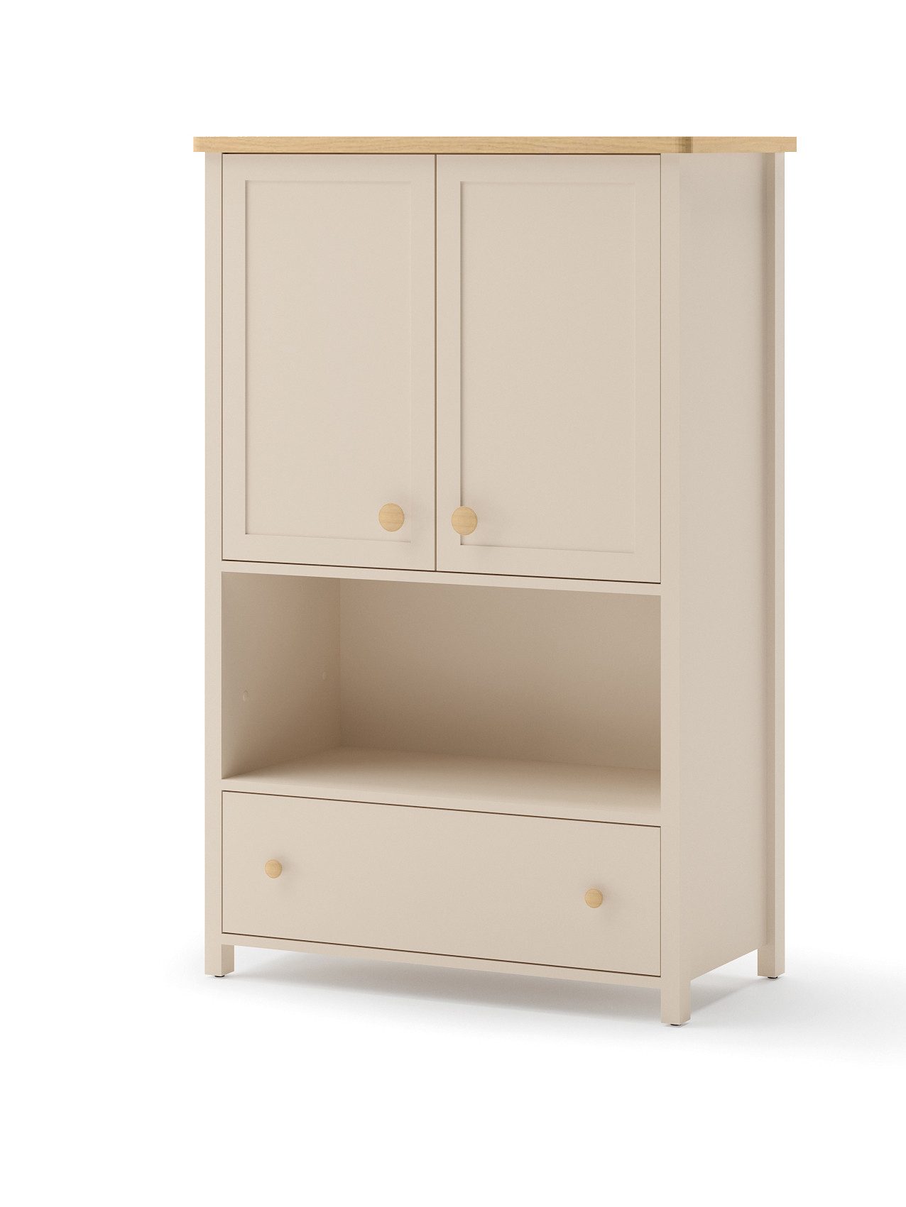Compleo Bücherregal mit Schublade, 2 Türen, Elegant Kinderzimmer STARS