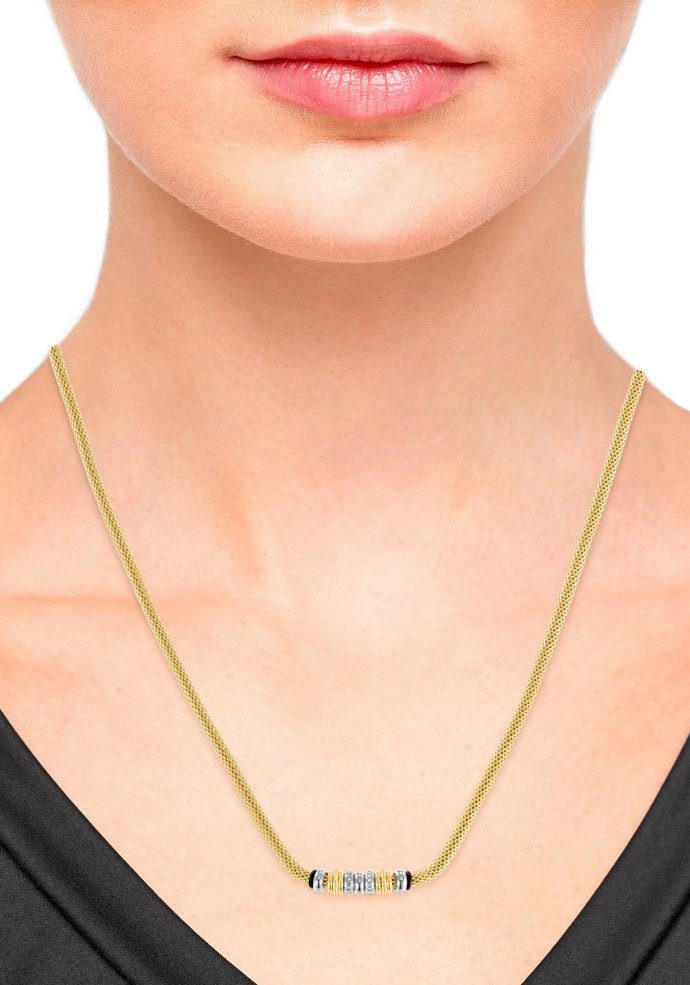 s.Oliver Edelstahlkette 2036834, mit Zir...