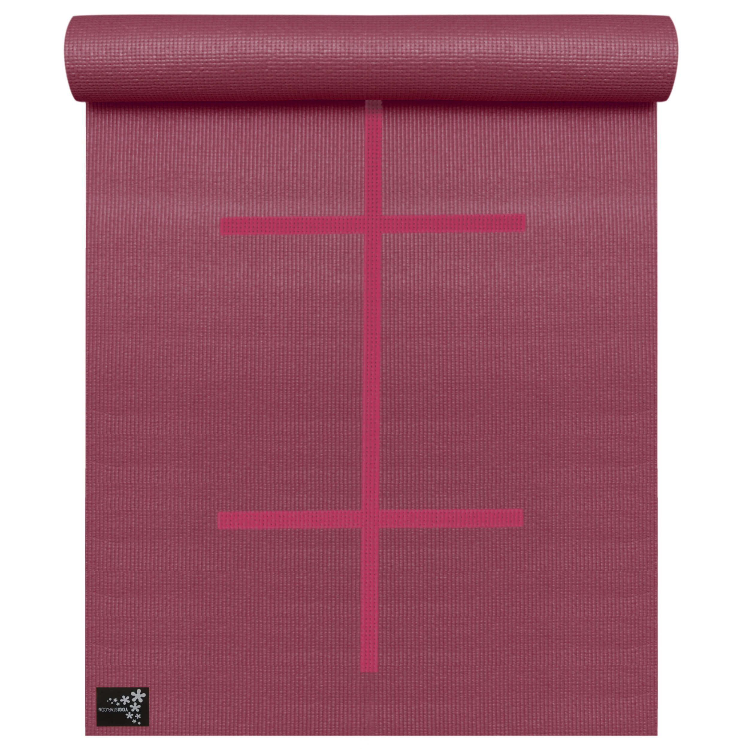 Yogistar Yogamatte Yogamatte yogimat® plus - alignment (Standard, 1-St., Standard), Eco-designed, hautfreundlich, extra rutschfest, Alignment-Markierungen