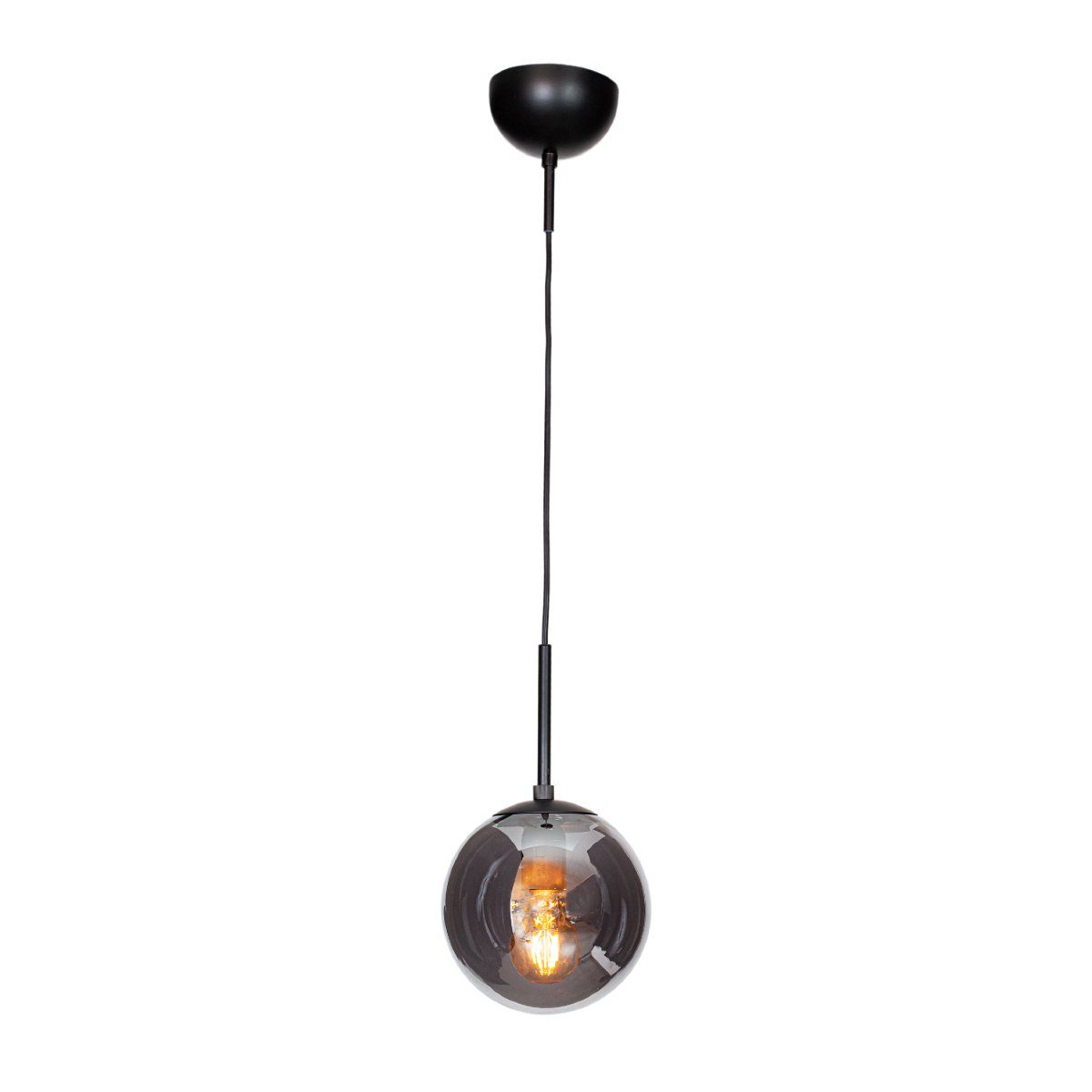 By Rydens Pendelleuchte Boyle, ohne Leuchtmittel, Rauchglas