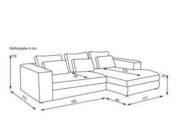 Sansibar Polsterecke Polsterecke, Polsterecke SANSIBAR NORDENHAM (BHT 284x84x176 cm) BHT 284x84x176 cm beige Polsterecke Ecksofa Wohnlandschaft Eckcouch