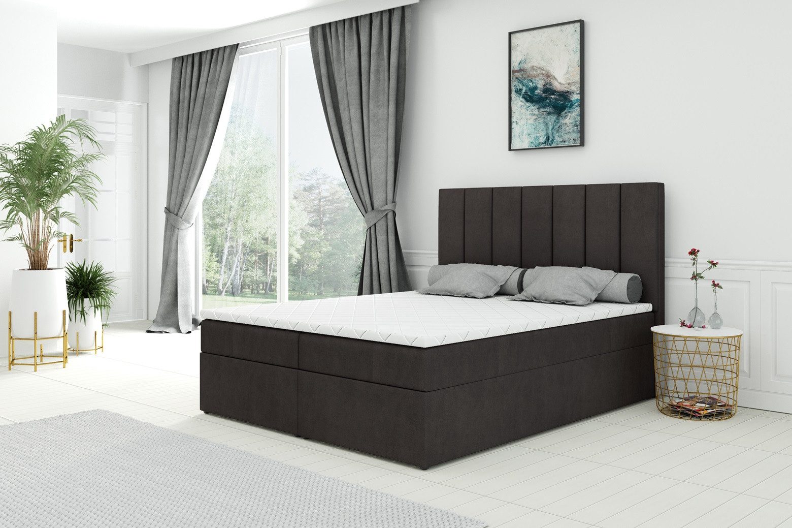 Labett Boxspringbett mit Bettkasten Matratze &Topper, günstig online kaufen