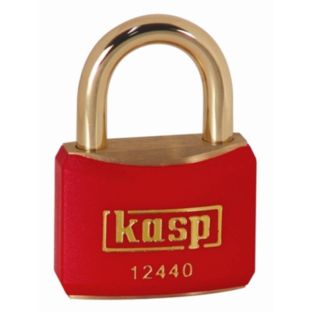 Kasp Vorhängeschloss Vorhängeschloss, Messing, ummantelt, 40 mm, gleichschließend