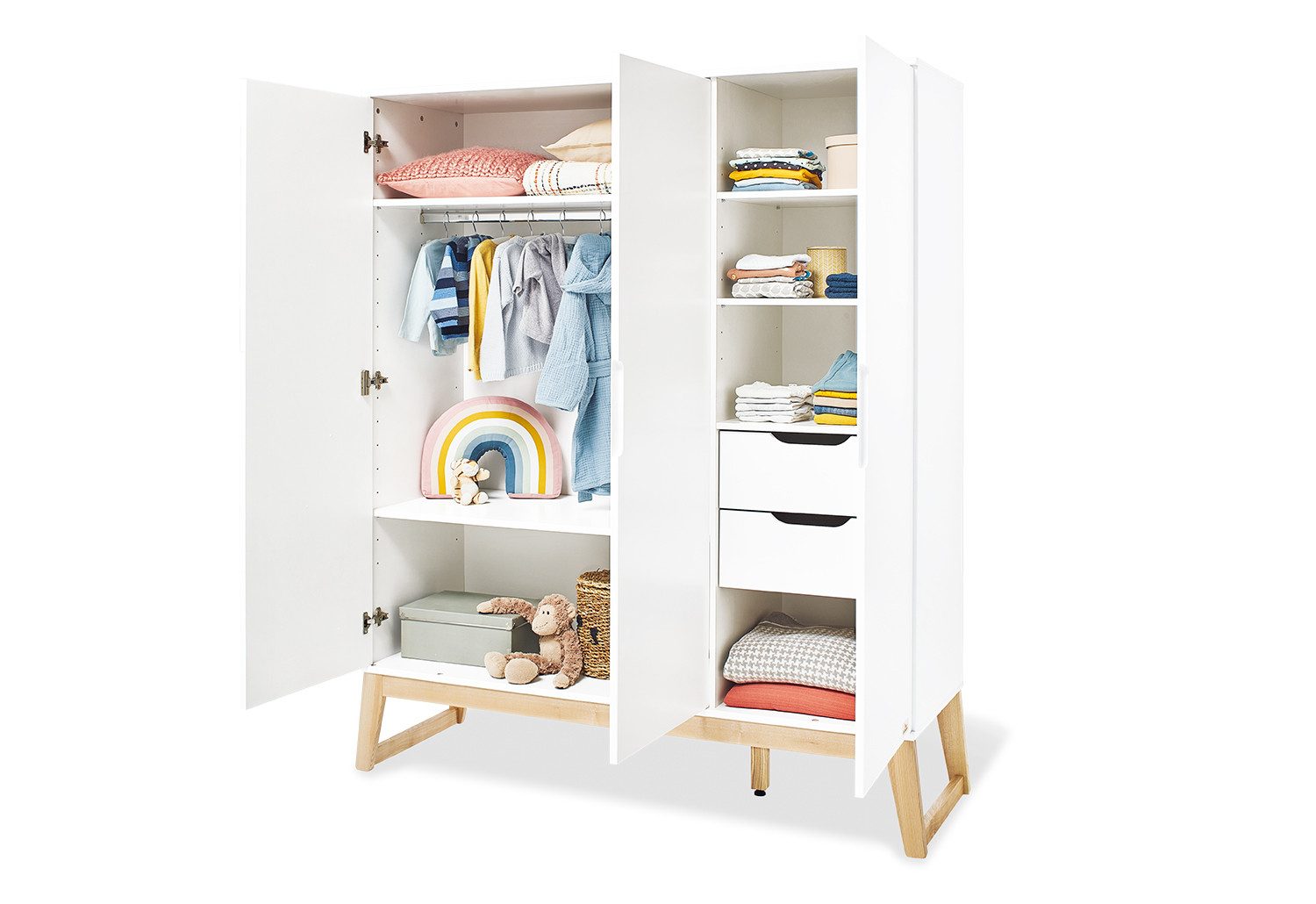 Pinolino® Kinderkleiderschrank Kleiderschrank 'Bridge' groß