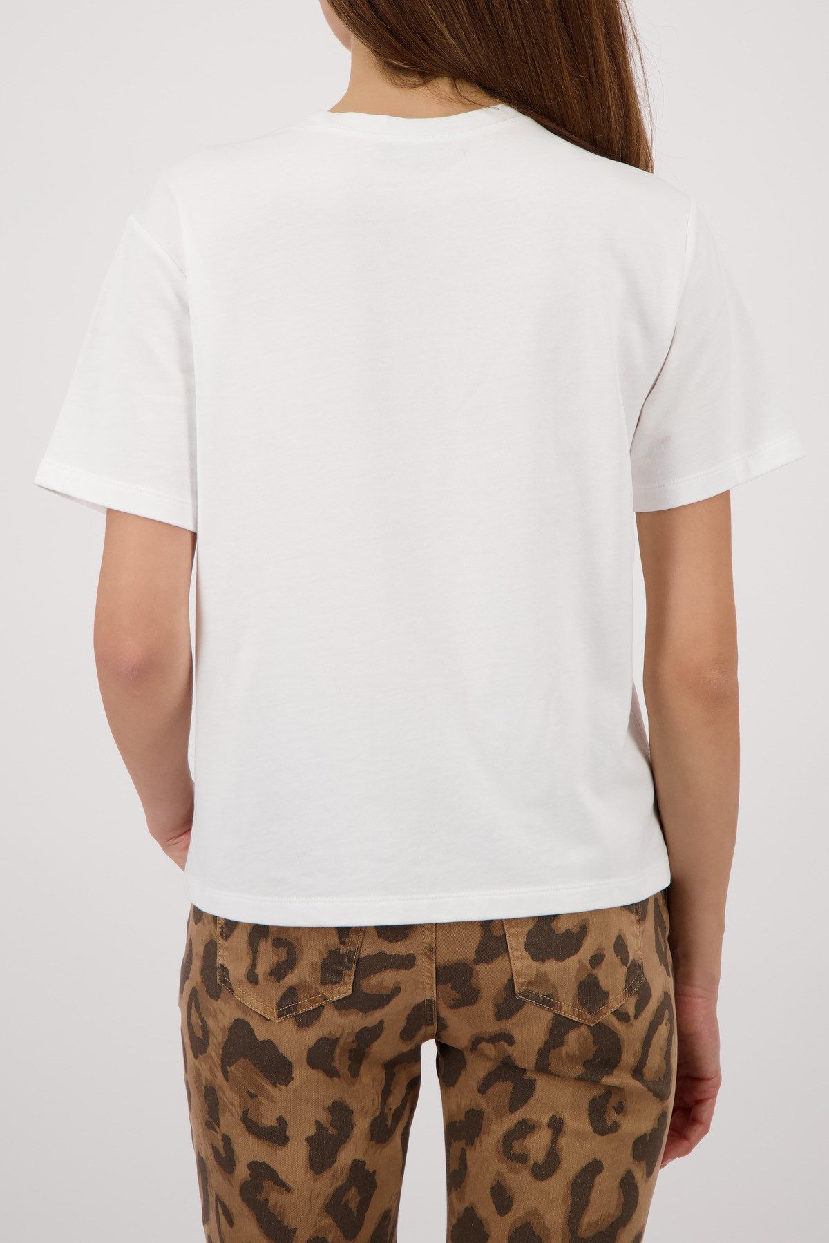 Monari T-Shirt Schmuckschrift Regular fit mit Schmuckschrift