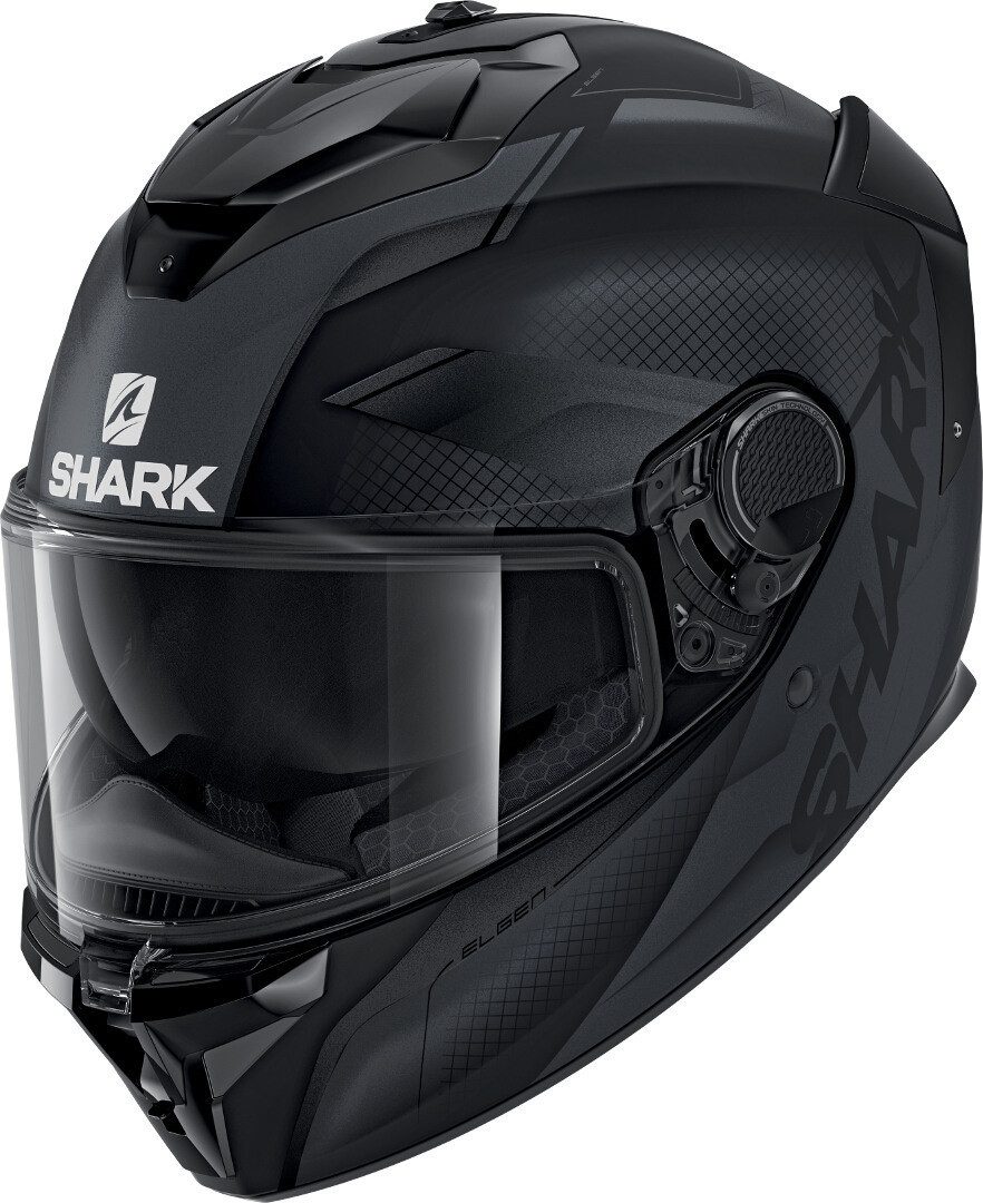 Shark Motorradhelm Spartan GT Elgen Micro Helm, vorbereitet für Kommunikationssystem,Notfallsystem-Polsterung (EQ