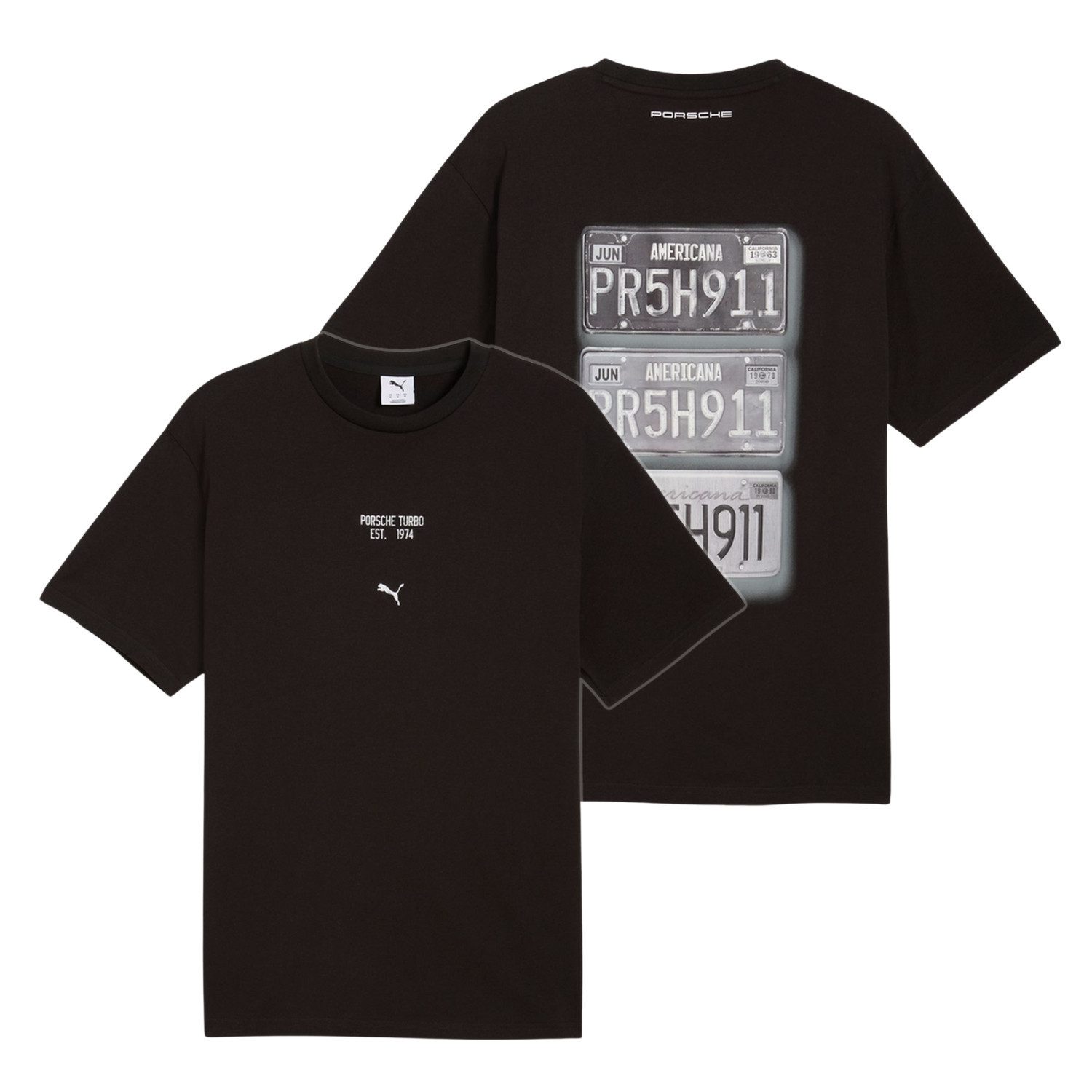 Porsche Motorsport T-Shirt Porsche T-Shirt 'Race Americana' Puma 2026 - schwarz